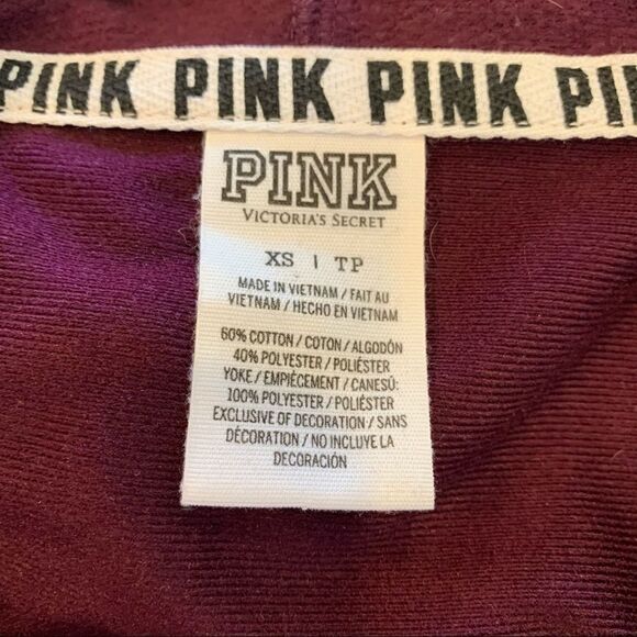 PINK VS Hawaiian Floral Zip up Hoodie Size XS - Picture 7 of 7